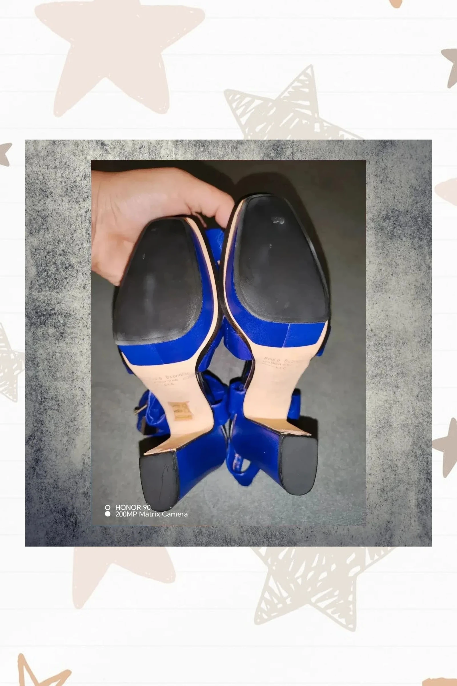 Blue leather sandals Paulo Brandão – photo 6